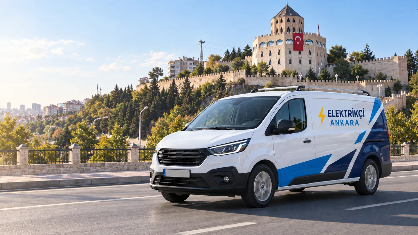 Keçiören çevresinden esinlenen elektrik teknik servis aracı; yapay zekâyla üretilmiş temsili görsel